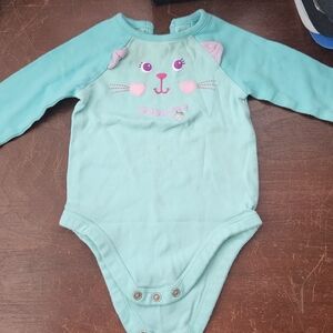 Blue kitty onesie